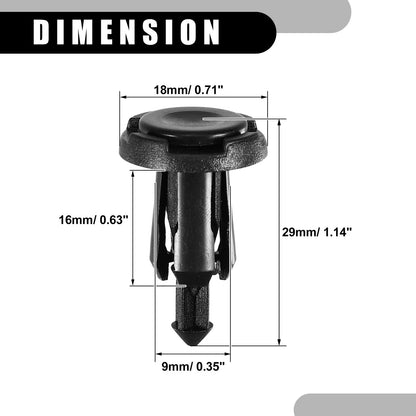 50 Pcs Push Type Retainer Clips for Subaru Ascent (2019-2022)