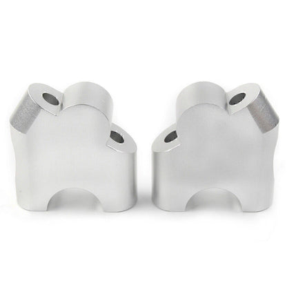 Silver HandleBar Bar Risers Mount Clamp Adapter for BMW F800R (2015-2017)
