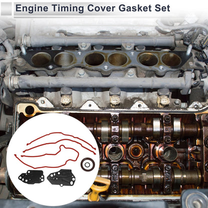 Engine Timing Cover Gasket Seal Set for Ford Lincoln 5.4L (2004-2008)