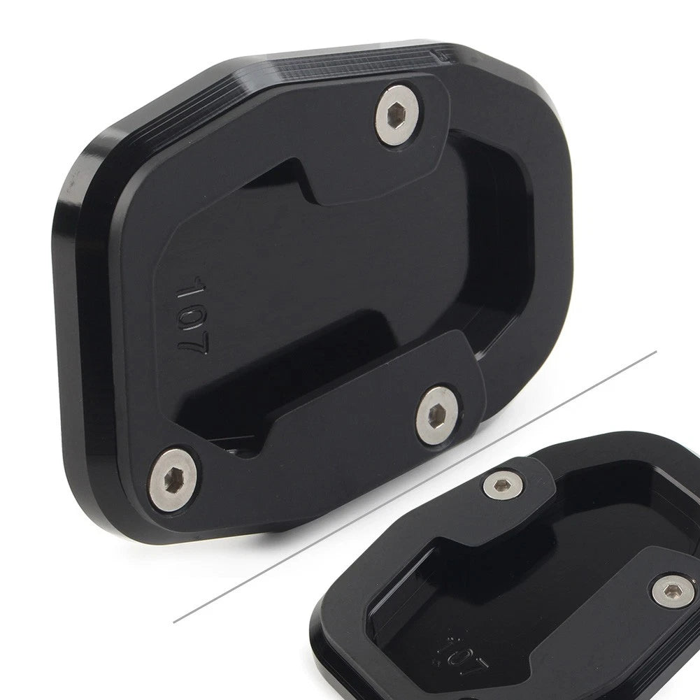 CNC Side Stand Enlarger Plate for Ducati Desert X 2022+ Aluminum Alloy Black