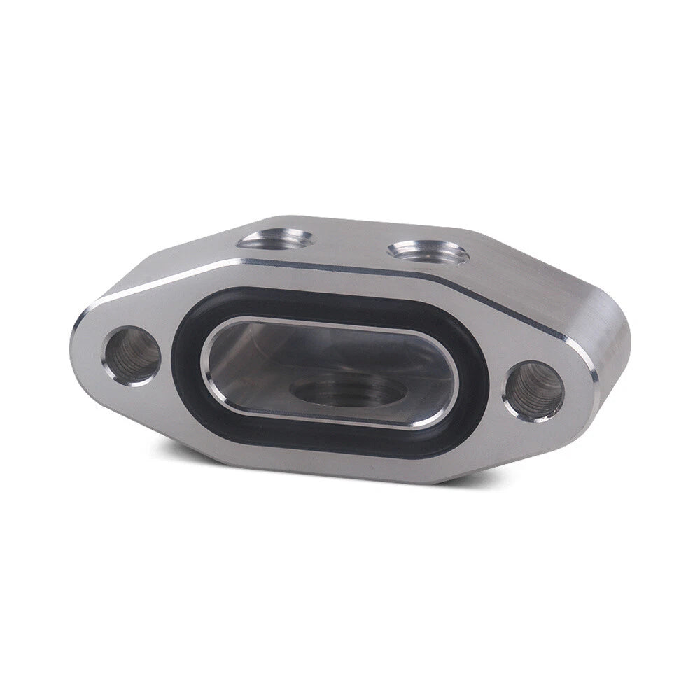Aluminum Alloy Oil Feed Line Adapter Plate M16 x 1.5 for LS