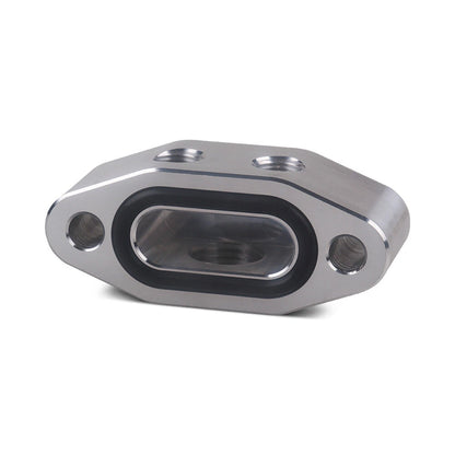Aluminum Alloy Oil Feed Line Adapter Plate M16 x 1.5 for LS