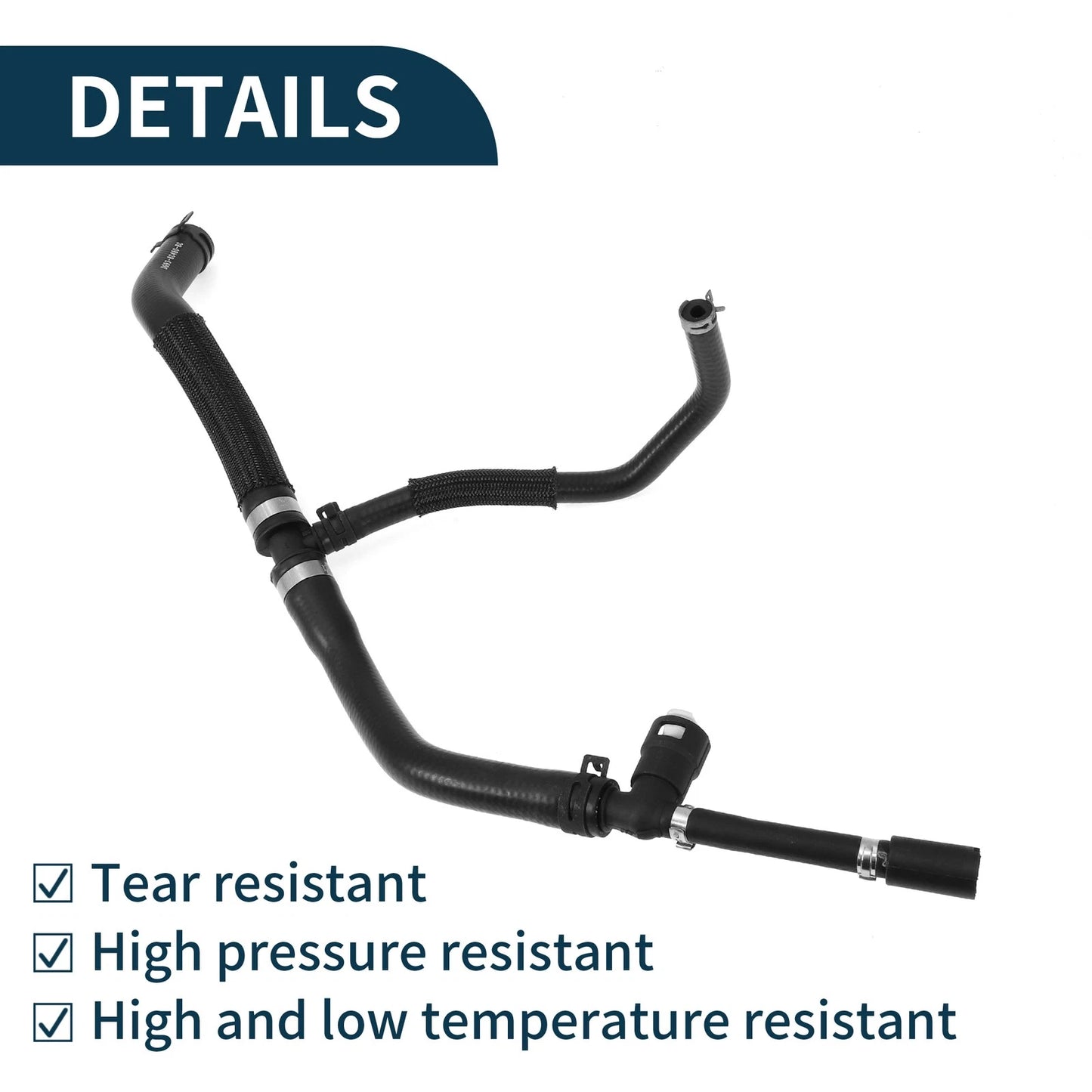 Radiator Hose Heating Water Pipe for Ford Fusion (2006-2012) Rubber 1 x Pc