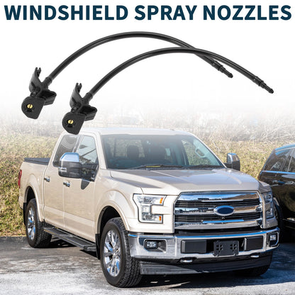 2 x Front Windshield Washer Nozzles for Ford Mustang (2010-2014)