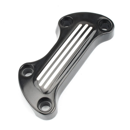 Handlebar Riser Top Clamp for Harley Night Train (1999-2009) Black/White