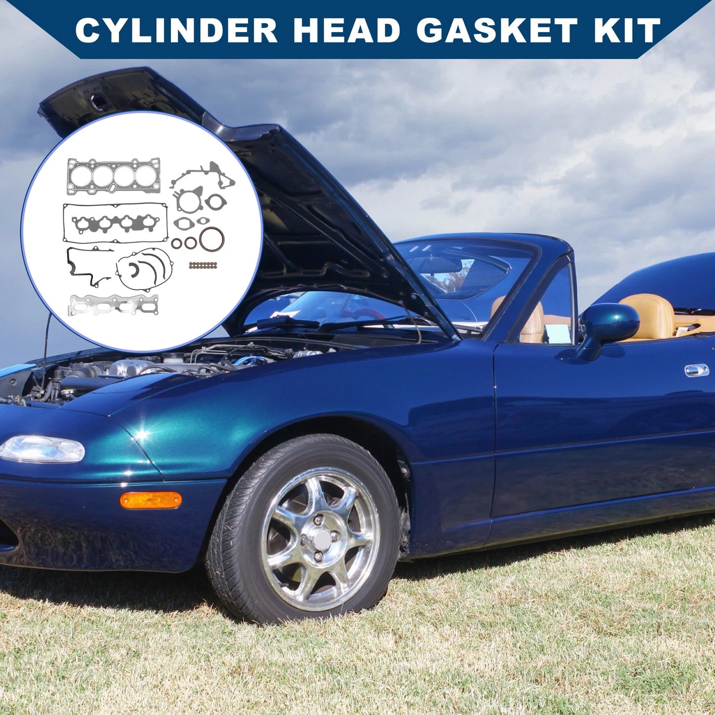 Cylinder Head Gasket Kit for Mazda B6E Engine (1989-1993)