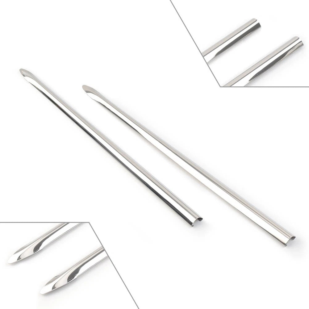 Silver Front Fender Spear Trim for Harley Touring Road King Softail Classic