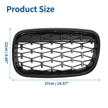 Front Hood Bumper Grille for BMW X5 X6 (2007-2013) 2 x Grills