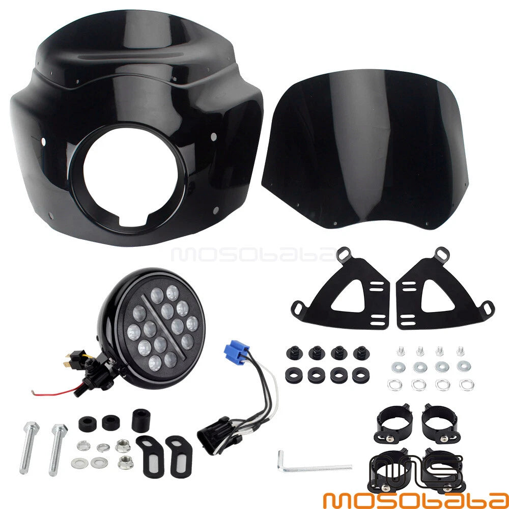 11" Windshield & 5.75" Headlight for Harley FXLRS 114/117 (2020-2023)