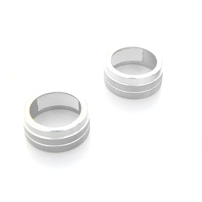 Silver AC Button Rings Cover for Toyota Camry (2018-2023)