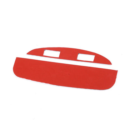 Red Carbon Fiber Rear Air Outlet Vent Cover for Maserati Ghibli (2014-2022)