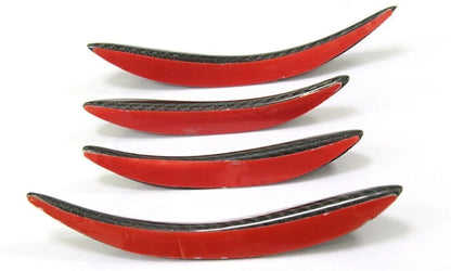 4 x Carbon Fiber Front Bumper Fins for BMW