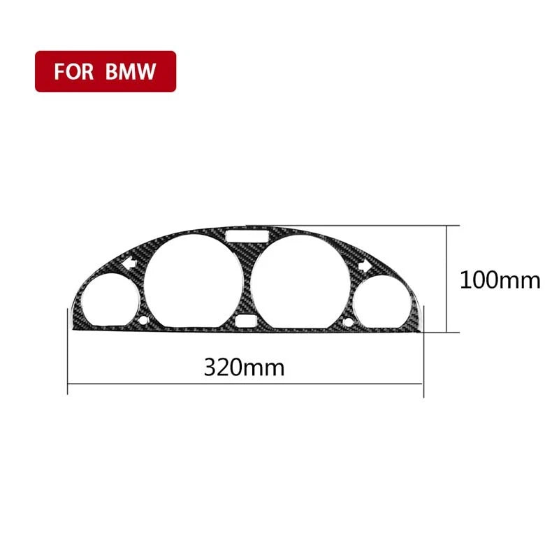 Carbon Fiber Inerior Speedmeter Cover Trim fit For BMW 3 Series E46 1998-2005