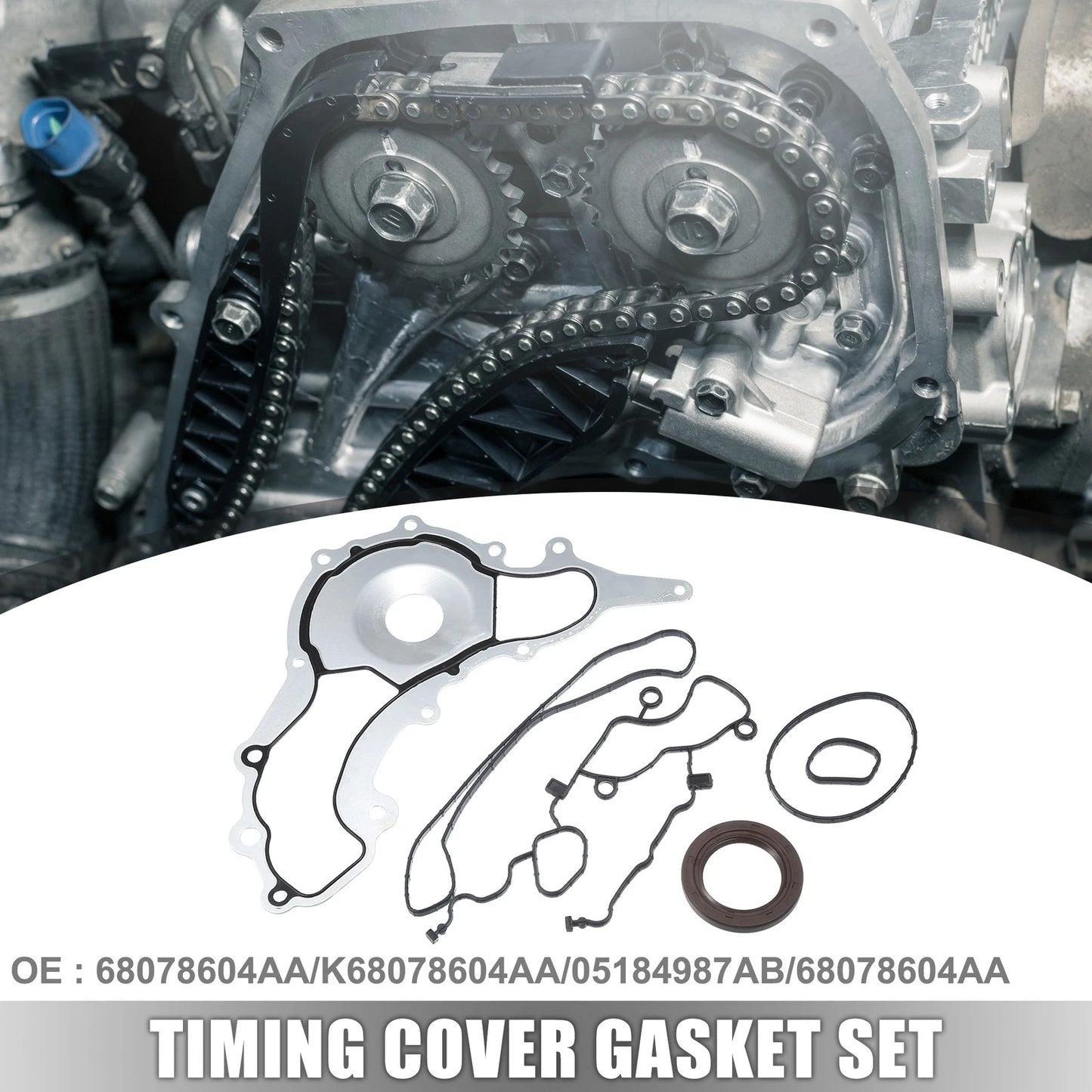 Set Timing Cover Gasket for Chrysler Dodge RAM 1500