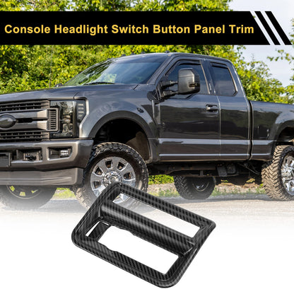 Carbon Fiber Central Control Panel Cover Trim for Ford F-150 (2021-2024)
