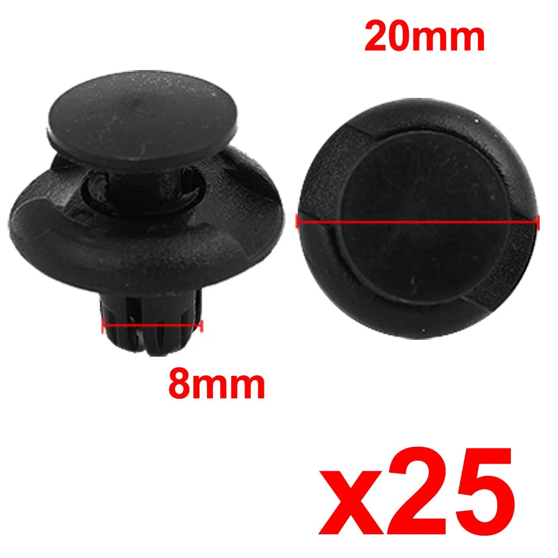 25 Pcs Front Mudguard Retainer Clips for Honda Acura (2001-2023)