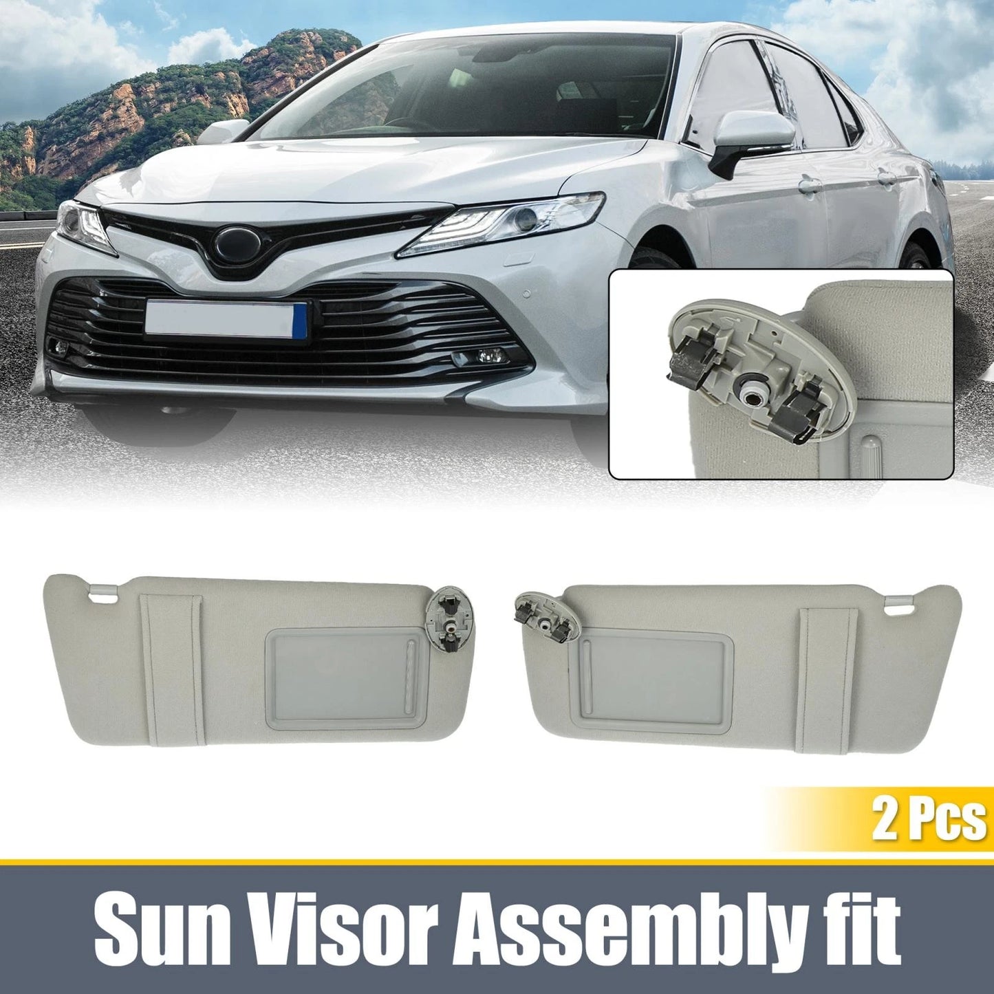 Sun Visor Assembly Kit / 2pcs for Toyota Camry Left/Right