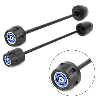 Fork Swingarm Crash Pads Axle Set Blue for Ducati Scrambler (2015-2023)
