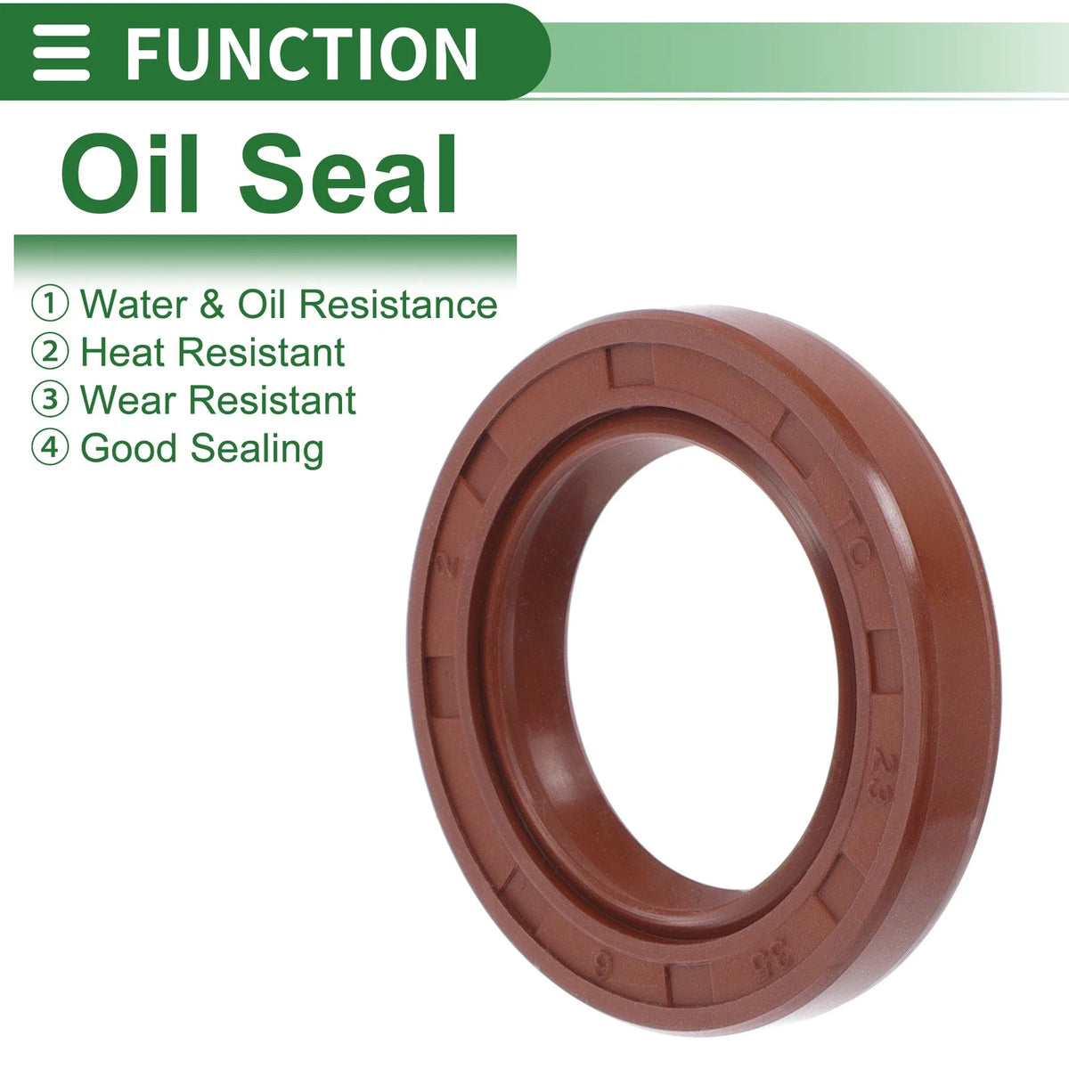 Oil Seal / 23x35x6mm / Seal Ring FKM Rubber for Make Model