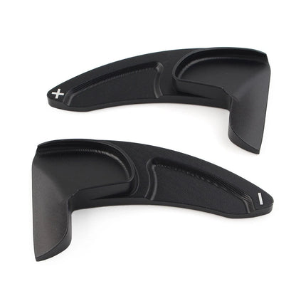 Black Steering Wheel Shift Paddle Shifter Extensions for Dodge Jeep Chrysler (N/A)