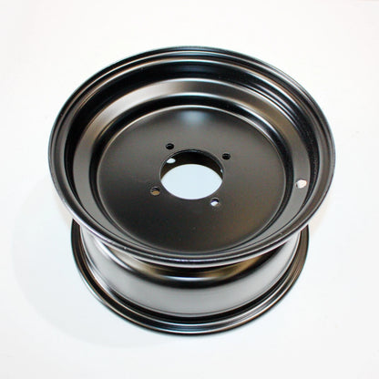 Black 10" Front Wheel Rims for Quad Dirt Bike ATV (66mm Hole, 4 Stud)