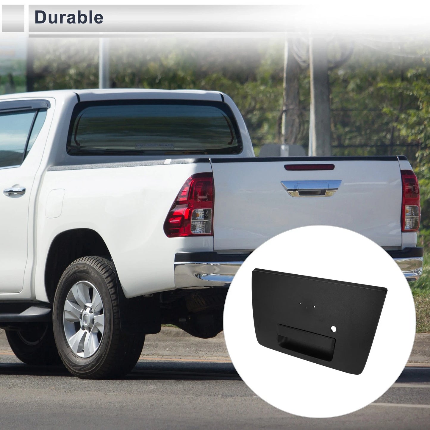 Exterior Door Tailgate Handles for Nissan Titan (2004-2013) - ABS Black