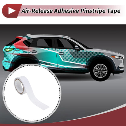 Pinstripe Tape 40mmx10m for Car Motorcycle Stripes Stickers Transparent 1 Pc