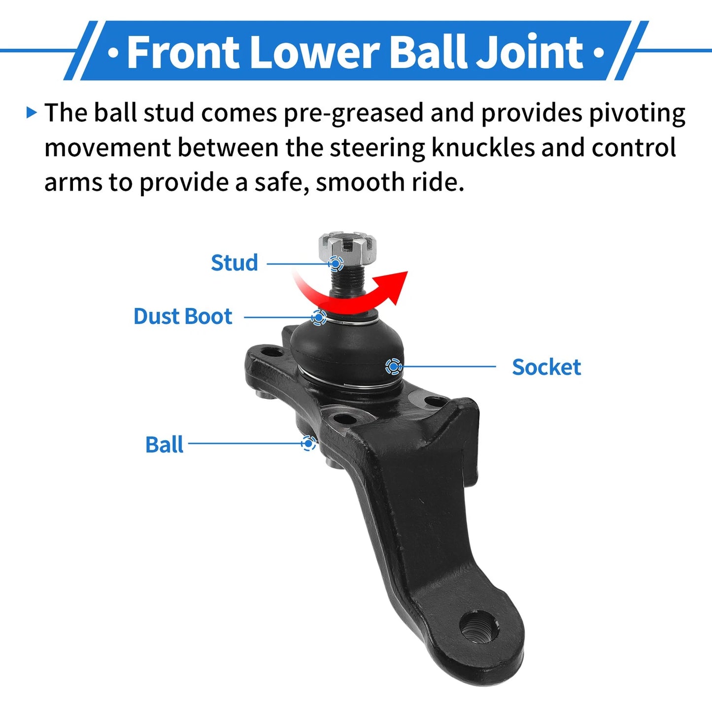 Front Lower Ball Joints for Toyota Tundra (2000-2002)