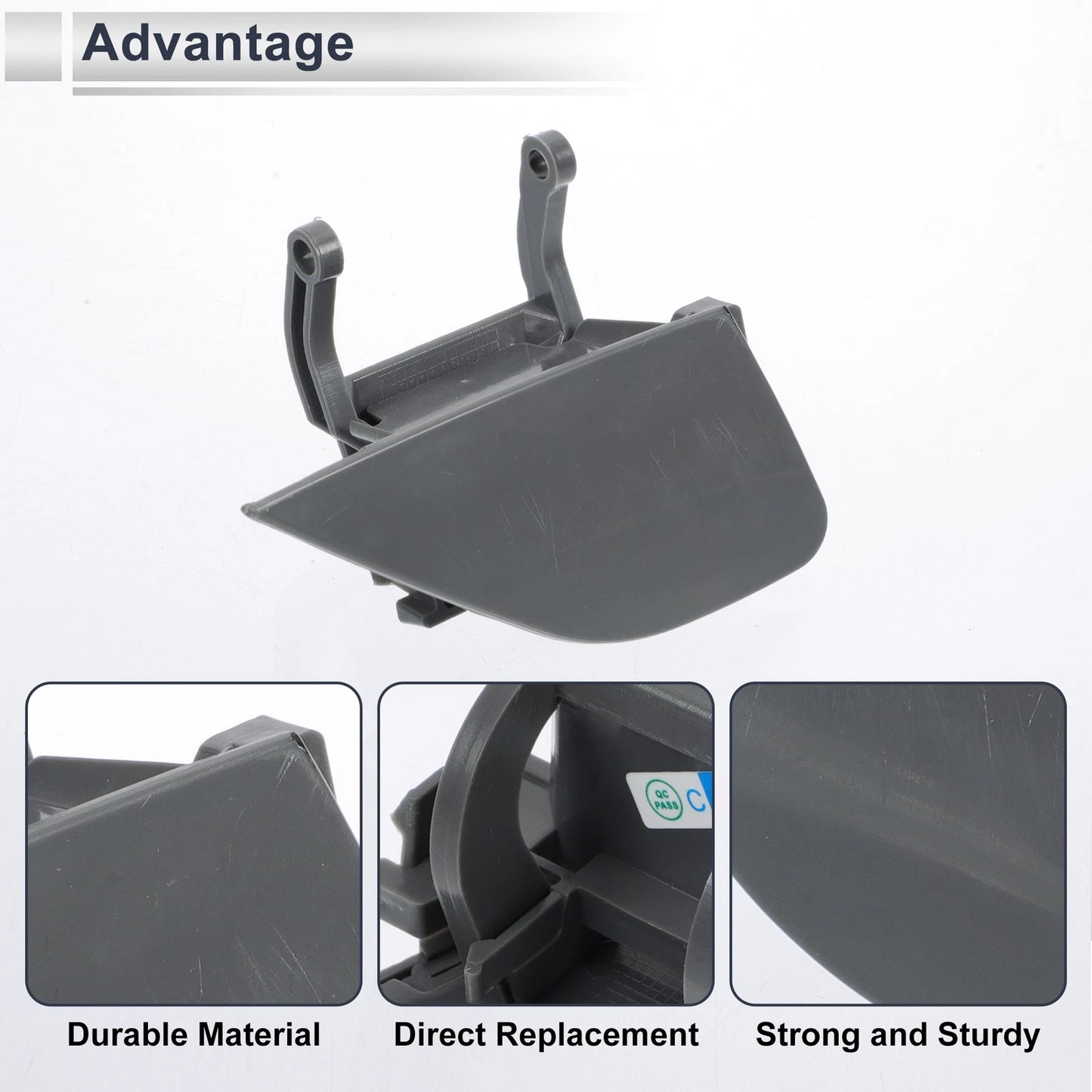 Bumper Headlight Washer Nozzle Cover for BMW 750i (Unpainted)