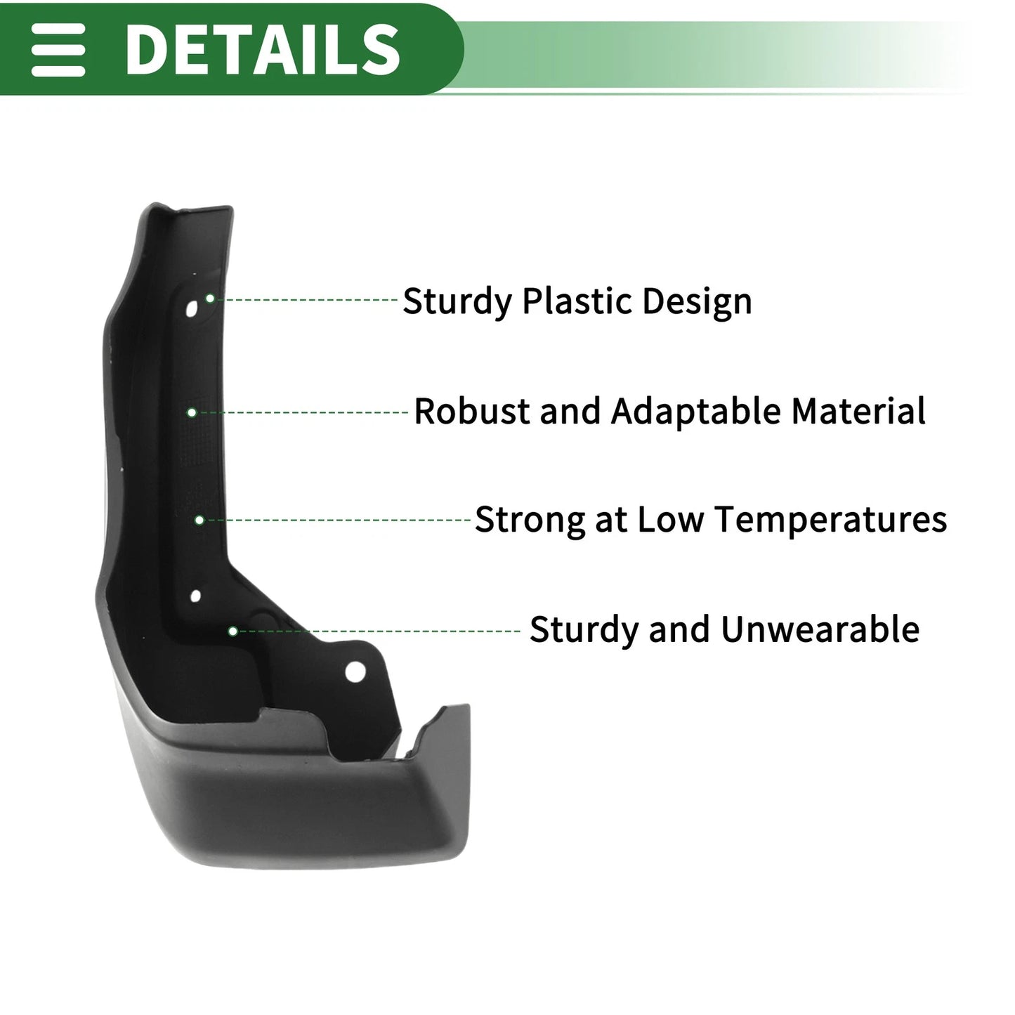 Mud Flaps Splash Guards Front & Rear for Honda Elysion (2016-2019)