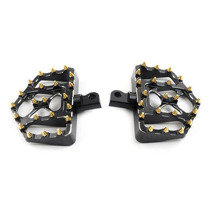 Wide MX Style Foot Pegs for Harley Touring Sportster Softail