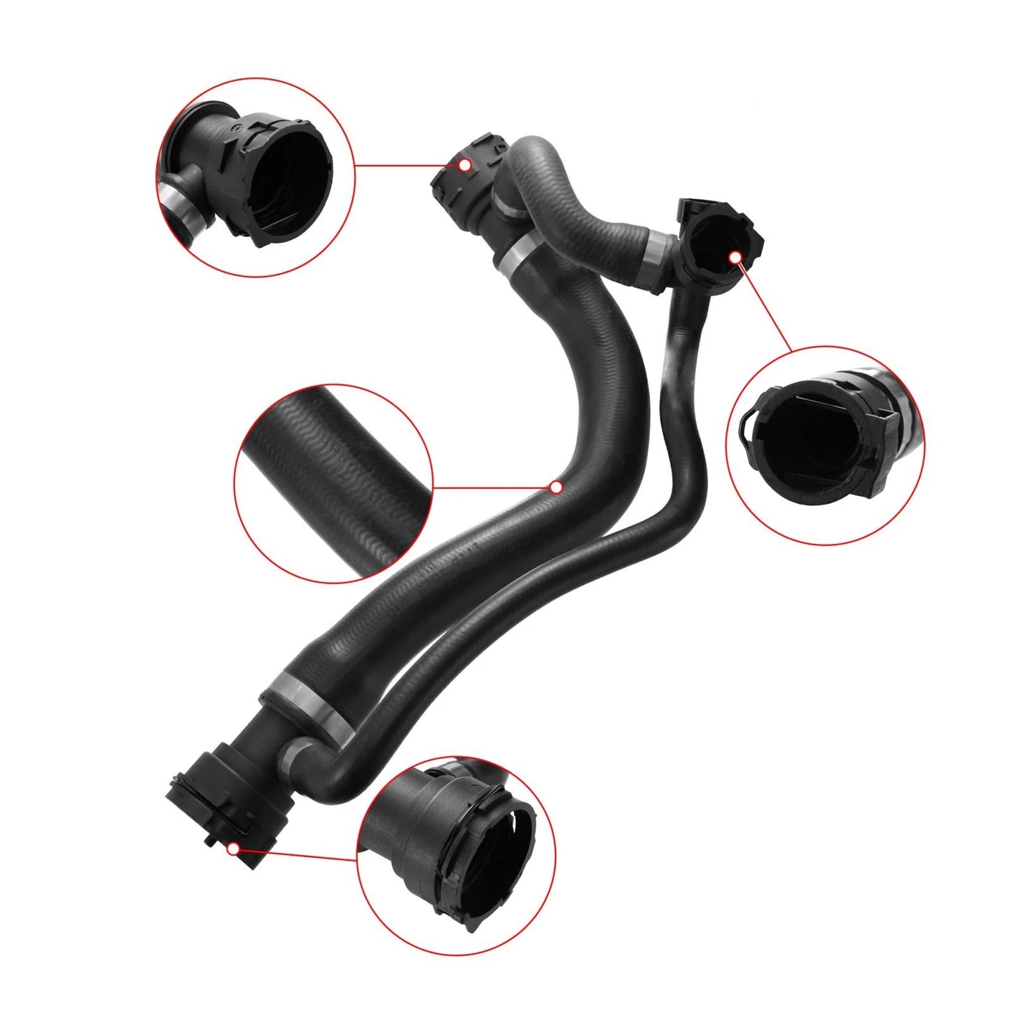 Upper Radiator Coolant Hose for BMW 645Ci 545i (2004-2005)