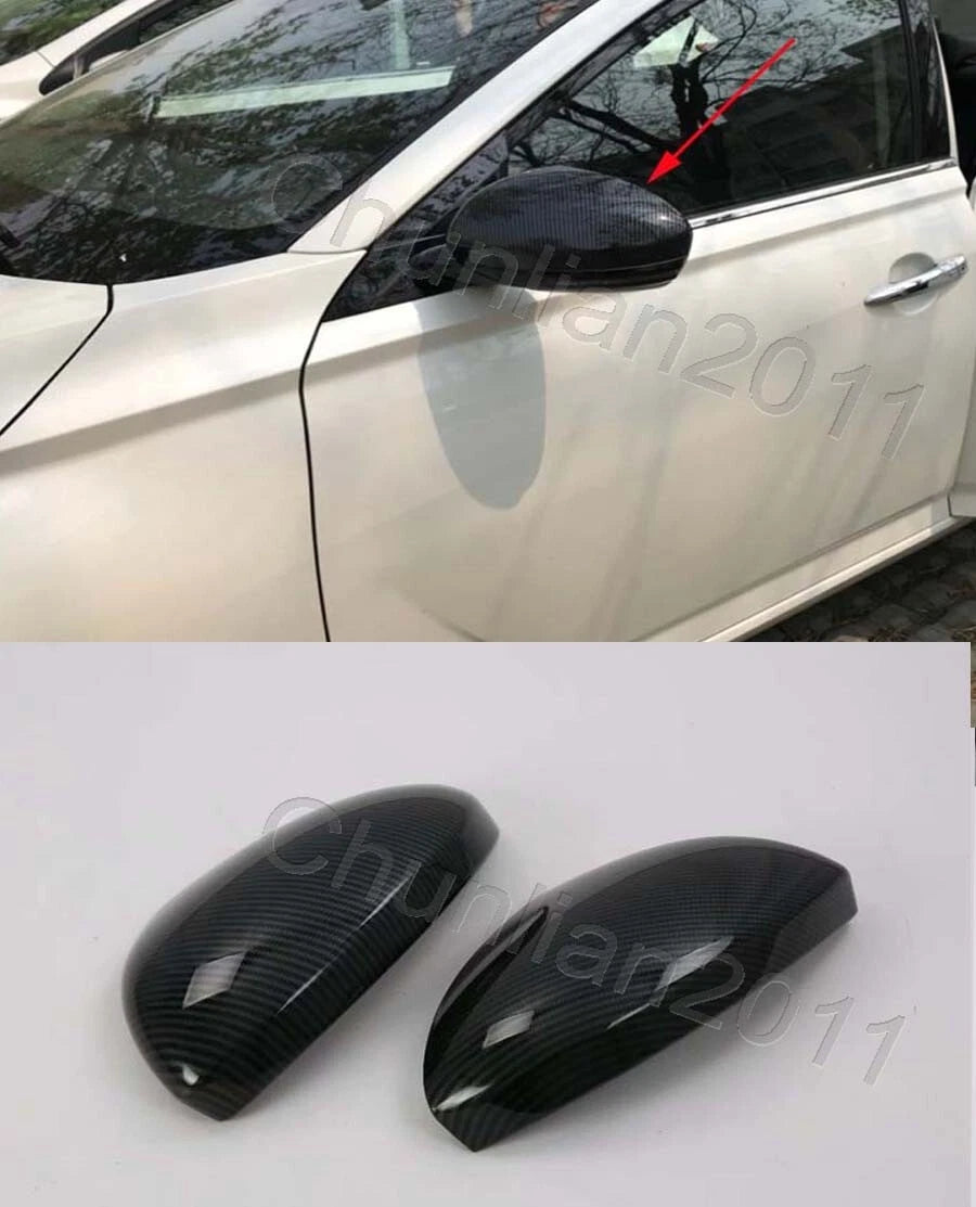 Fiber Side Mirror Covers for 2020 Nissan Sentra (2020-2020)