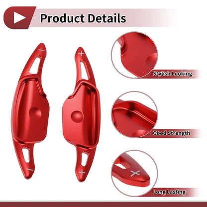 Red Aluminum Alloy Steering Wheel Paddles for Kia Sorento (2018)