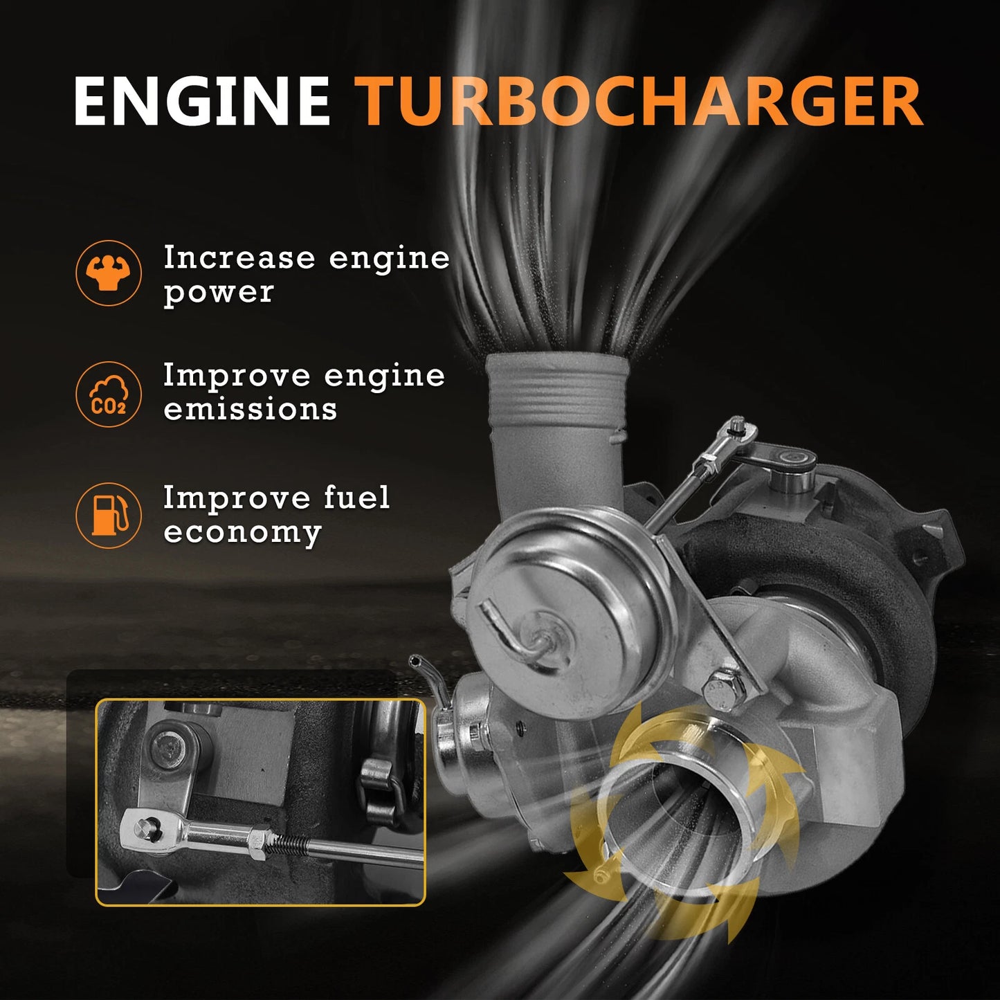 Turbocharger for Volvo XC70 XC90 V70 S60 S80 2.5T (2001-2007)