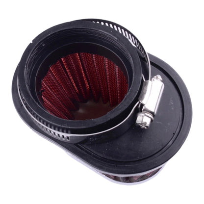 55mm Red Pod Air Filter for Car Motorcycle Universal Inlet Cleaner