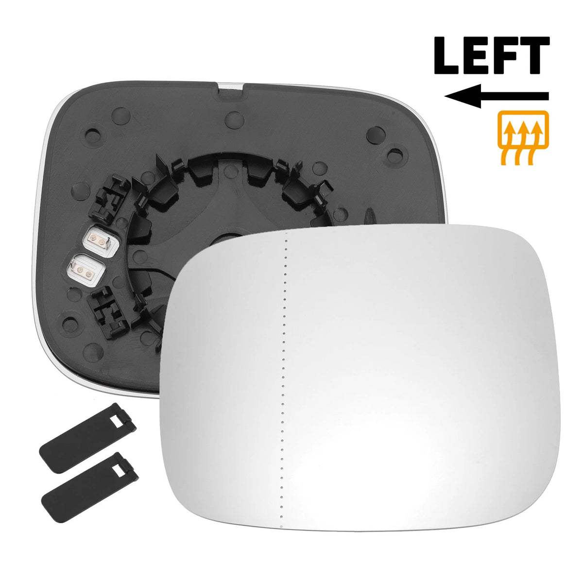 Heated Left Mirror Glass for Volvo XC70 XC90 (2007-2014)
