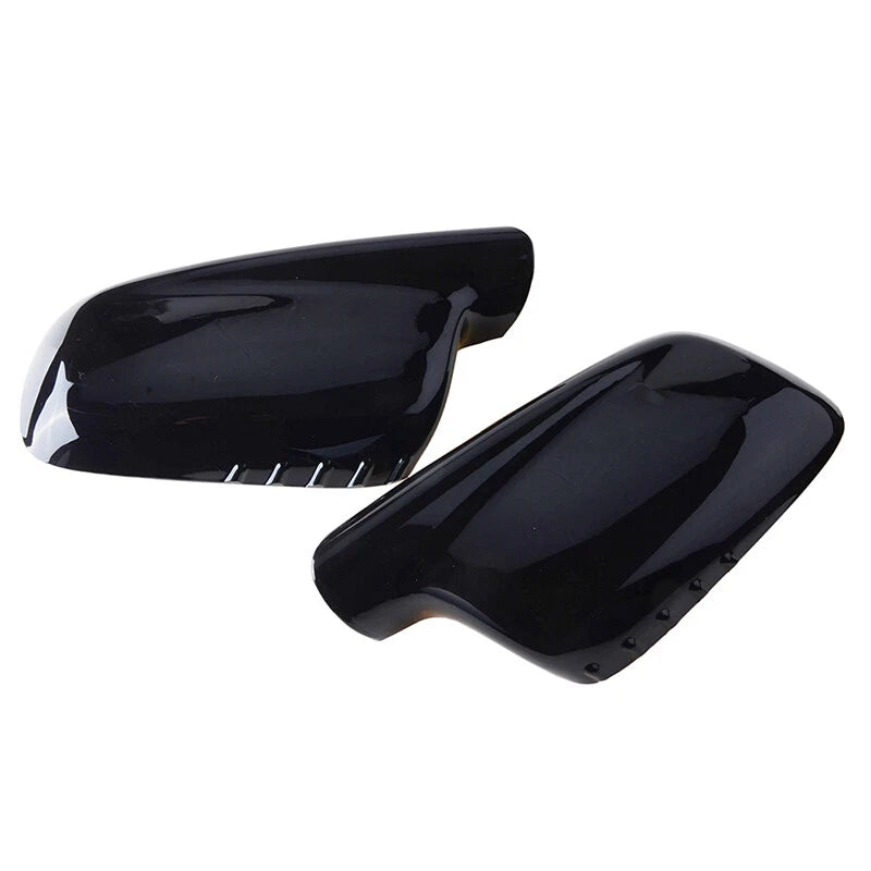 Gloss Black Mirror Cover Caps for BMW E46 E65 E66 330Ci 745i 750i 750Li 760i