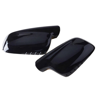 Gloss Black Mirror Cover Caps for BMW E46 E65 E66 330Ci 745i 750i 750Li 760i