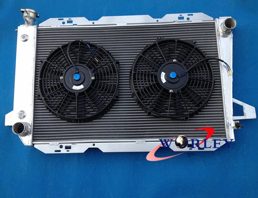 3 Row Aluminum Radiator + Fan for Ford F100 F150 F250 F350 Bronco V8 (1983-1997)