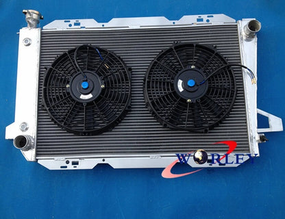 3 Row Aluminum Radiator + Fan for Ford F100 F150 F250 F350 Bronco V8 (1983-1997)