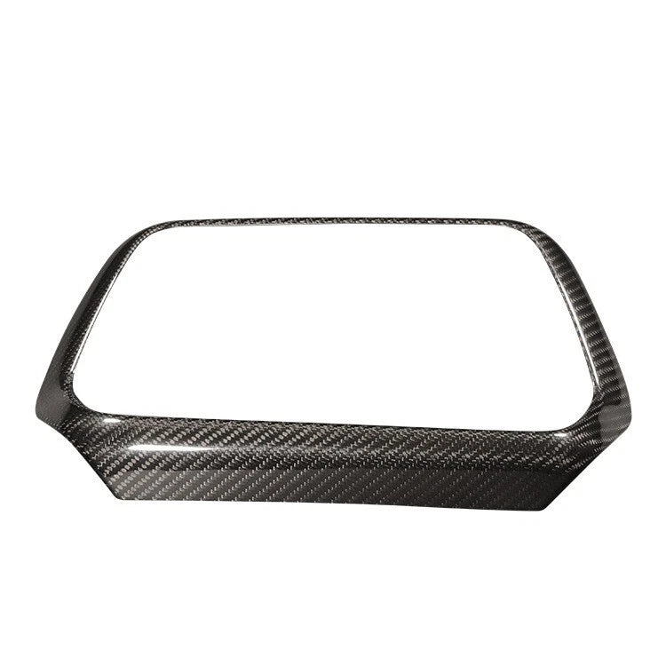 100% Carbon Fiber Console Navigation Screen Cover For Chevrolet Camaro 2016-2018
