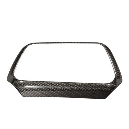 100% Carbon Fiber Console Navigation Screen Cover For Chevrolet Camaro 2016-2018