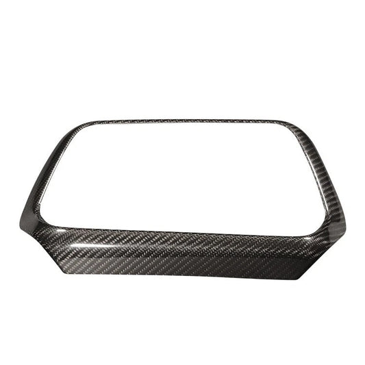 100% Carbon Fiber Console Navigation Screen Cover For Chevrolet Camaro 2016-2018