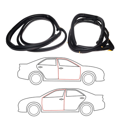 Front Door Weatherstrip Set for Toyota Corolla CE100 EE101 AE101 AE102 Sedan