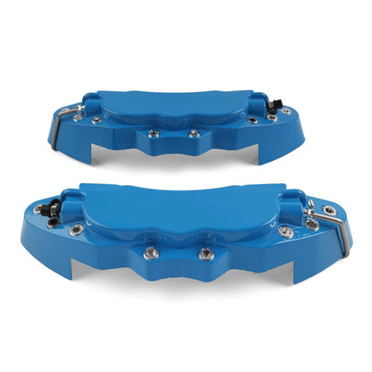 2 x Blue Universal Large Metal Car Disc Brake Caliper Covers for Make & Model