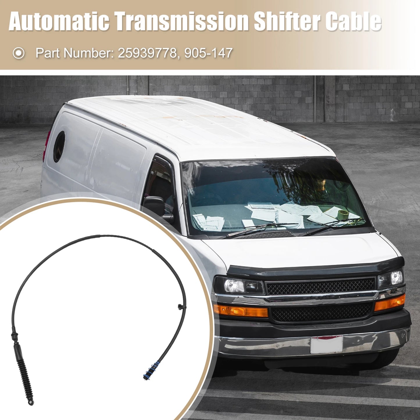 Gear Shift Cable for Chevrolet Express 1500/2500/3500 (2003-2009)
