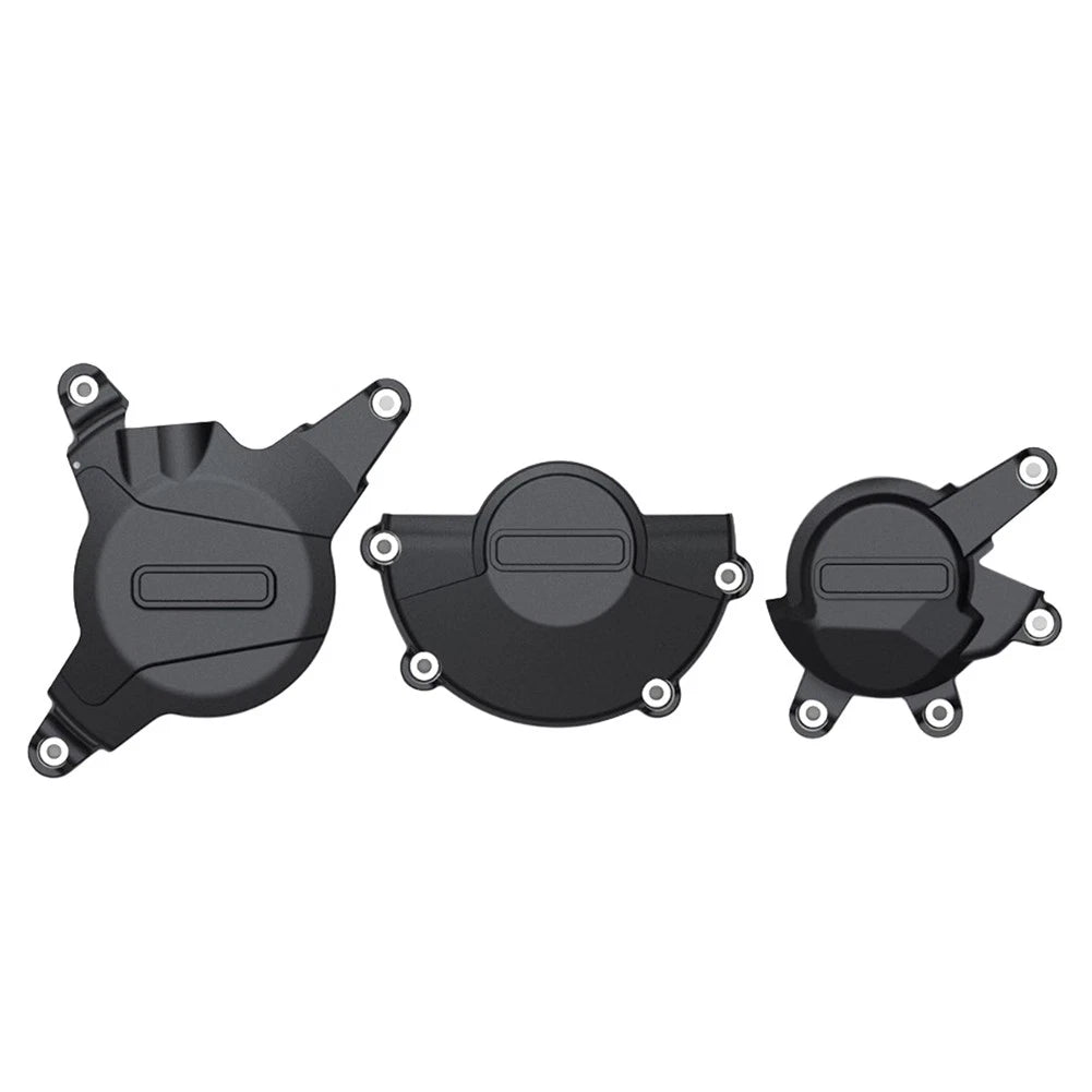 Black Motorcycle Engine Cover Protector Set for Honda CBR600RR (07-24)