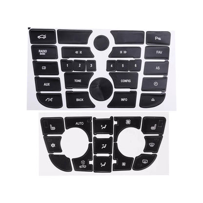 A/C & Radio Stereo Button Repair Decal Set for Opel Astra (2010-2015)