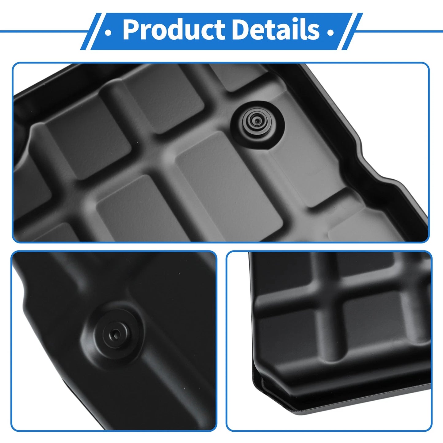 Engine Oil Pan 1 Pc for Chrysler 300 (2005 - 2014) Steel Black